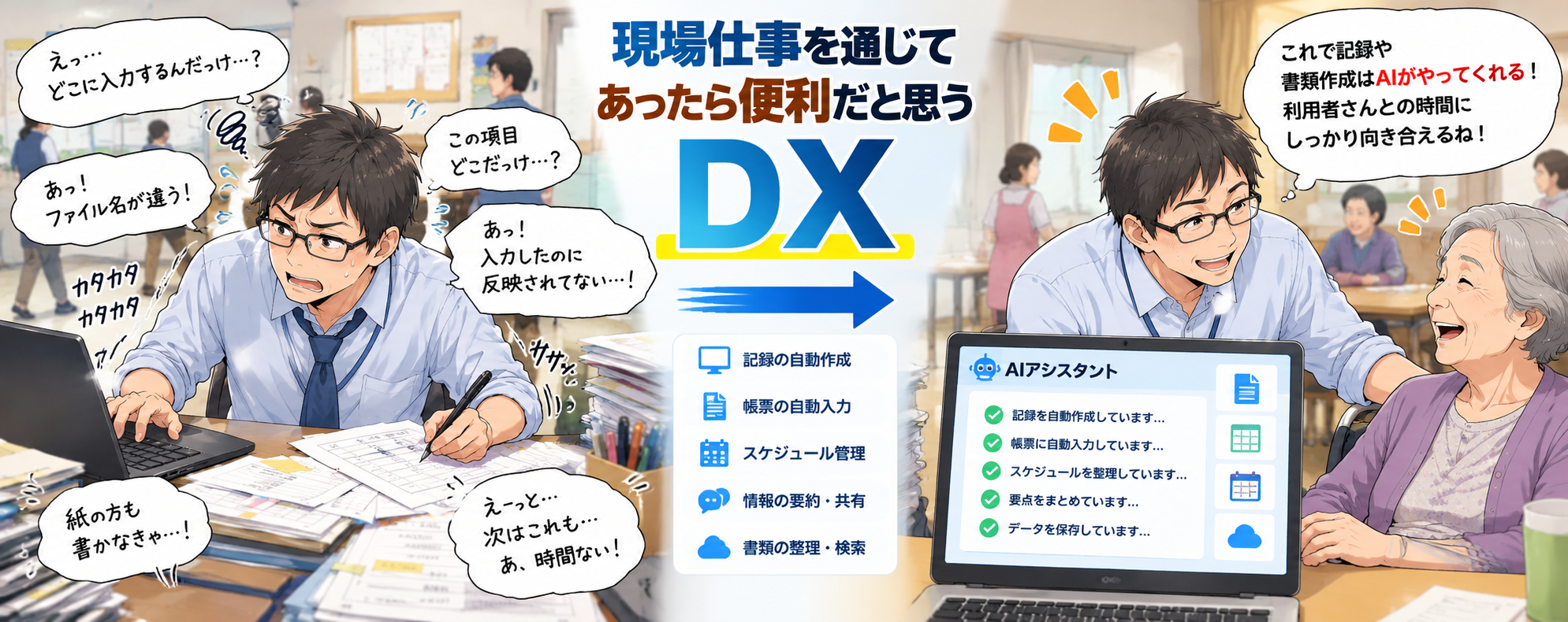 現場仕事を通じてあったら便利だと思うDX
